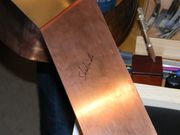 색을 올리기 전의 적동 판.