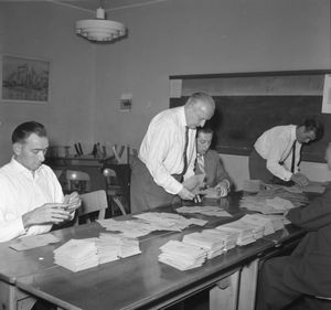 1961년 선거 개표