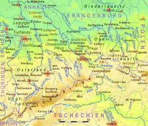 작센 주의 지리