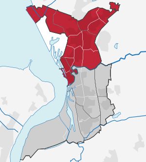 브레머하펜 북부 구역 지도
