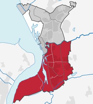브레머하펜 남부 구역 지도