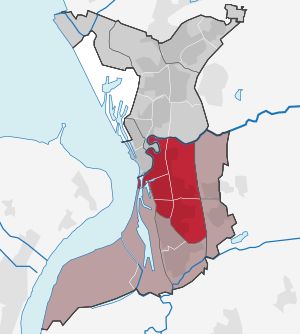 게스테뮌데 시가지 지도