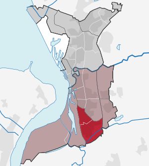 훌스도르프 시가지 지도