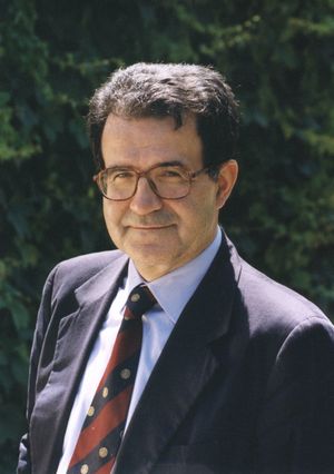 1999년 프로디의 공식 초상화. 유럽 집행위원회 위원장