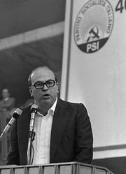 1976년 PSI 서기장으로 선출된 후의 크락시