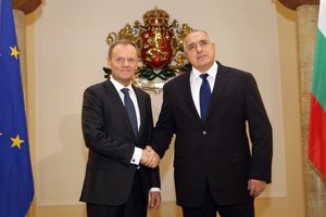 2018년 1월, 보리소프와 유럽이사회 의장 도널드 투스크