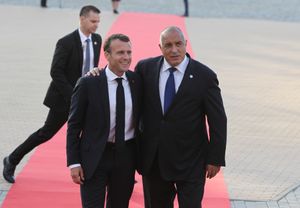 2018년 5월, 보리소프와 프랑스 대통령 에마뉘엘 마크롱