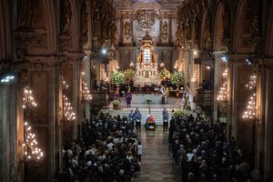 산티아고 대성당에서 거행된 세바스티안 피녜라의 장례 미사