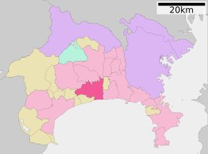 가나가와현 내 히라쓰카 시의 위치