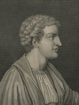 익명의 18세기 후반에서 19세기 초의 판화에 있는 호라티우스