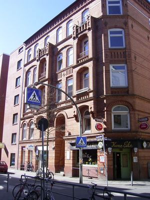 쇼펜하우어가 살았던 함부르크의 집.