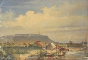 셰우첸코의 자화상, 시르다리야 강 강변, 1848년 6월