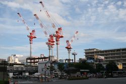 건설 중인 JR 하카타 시티 (2008년 7월)