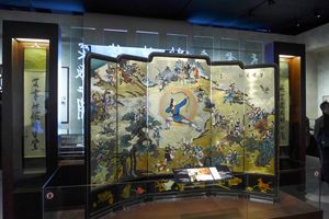 《사조영웅전》의 등장인물을 소재로 한 병풍. 1980년대 제작