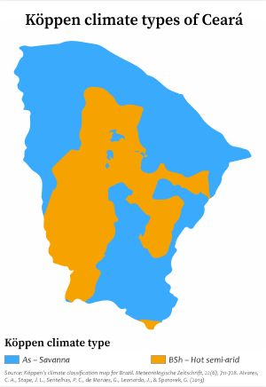 세아라의 기후 유형