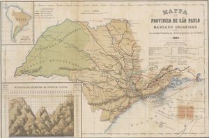 1886년 상파울루 주 지도