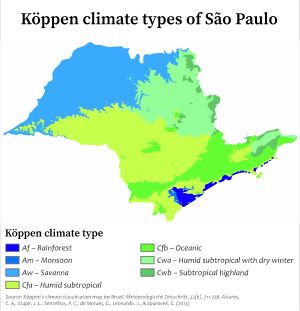 상파울루의 쾨펜 기후 분류