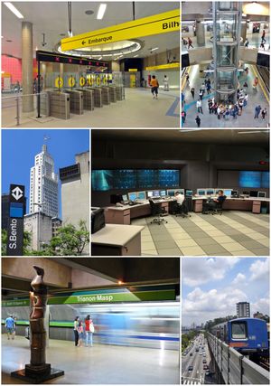 상파울루 지하철은 세계 최고이자 가장 깨끗한 지하철 시스템 중 하나이다