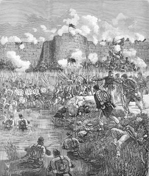 1883년 12월 16일, 선떠이 점령