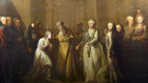 알렉산드르의 부인 엘리자베타 알렉세예브나의 영세