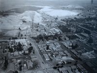 에두아르트 슈펠테리니가 1911년 7월 촬영한 금광의 항공 사진