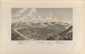 프랑스 여행가 장 샤르댕이 1673년 사파비 왕조를 여행하는 동안 그린 예레반 그림