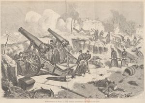 1870-1871년 파리 포위 공격 당시 독일 포병의 파리 폭격