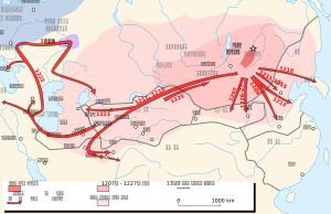 칭기즈 칸의 정복지역 및 정복 활동