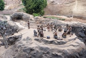 테네리페섬의 관체족 마을 재현