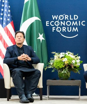 2020년 다보스에서 열린 세계경제포럼에 참석한 칸