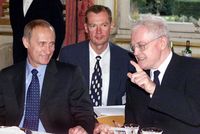 2000년 블라디미르 푸틴 러시아 대통령과 함께한 조스팽 총리