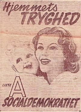 1945년 10월 총선 사회민주당 선거 포스터