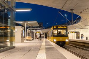 슈투트가르트의 지상 경전철역