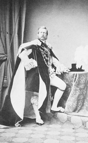 가터 훈장 의복을 입은 프리드리히 3세