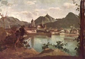 장-바티스트 카밀 코로(Jean-Baptiste-Camille Corot)가 1834년에 그린 코모 도시와 코모 호