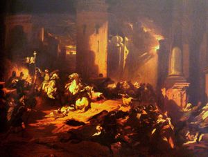 1840년 루이 갈레의 그림, 1098년 6월 보에몽에 의한 안티오키아 함락