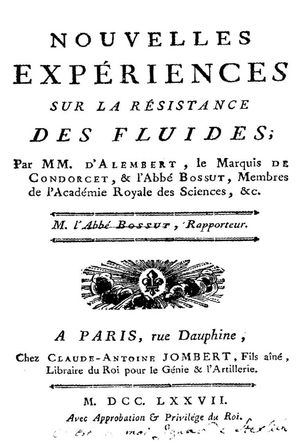 Nouvelles expériences sur la résistance des fluides