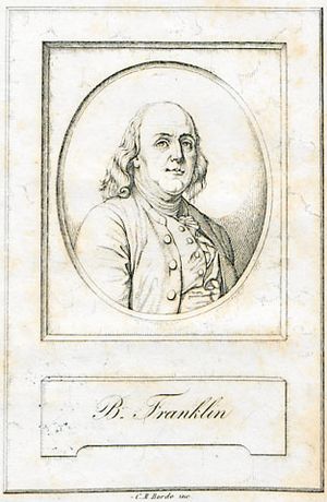 1825년 프랭클린의 스케치