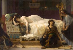 알렉상드르 카바넬(Alexandre Cabanel)의 이폴리토에 대한 사랑으로 고뇌하는 페드라