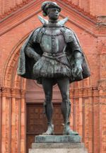 빌헬름 1세 "침묵의"(1544–1584), 네덜란드의 창시자, 비스바덴의 동상