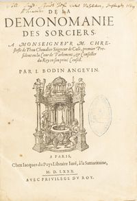 『마법사들의 악마광기』 표지 (1580)