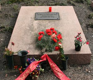 베를린 프리드리히스펠데 중앙묘지에 있는 로자 룩셈부르크의 묘