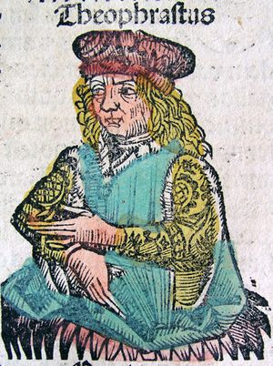 누렘베르크 연대기(Nuremberg Chronicle)에 묘사된 테오프라스토스