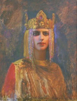 가스통 뷔시에르(Gaston Bussière)의 금발 이졸데(20세기 초)