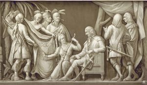 오글소프와 인디언들 (미국 국회의사당 원형 로툰다 프리즈)