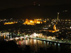 야경의 하이델베르크 성