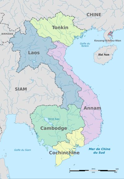 프랑스령 인도차이나의 통치 지역