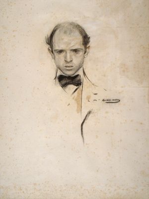 라몬 카사스(Ramon Casas)가 그린 젊은 파우 카잘스