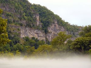 버펄로 강가의 미스티 블러프, 오자크 산맥, 아칸소주