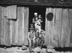 앨라배마주 워커 카운티의 소작인 가족 (1937년경)